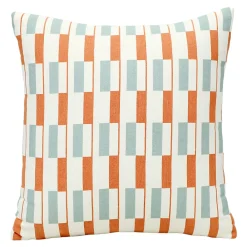 GoodHome Housse de coussin 100% coton Zapala imprimé géométrique terracotta L.40 x l.40cm