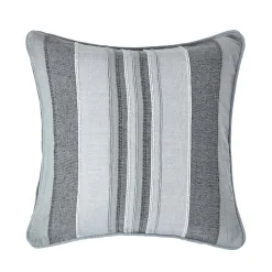 Best Homescapes Housse de coussin à rayures morocco gris, 45 x 45 cm -