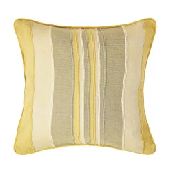 Online Homescapes Housse de coussin à rayures morocco jaune, 45 x 45 cm -