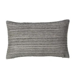 GoodHome Housse de coussin chenille Tman gris l.50 x H.30cm* Housse De Coussin|Housse De Coussin