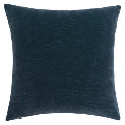 GoodHome Housse de coussin chenille Isti bleu marine l.45 x H.45cm* Housse De Coussin|Housse De Coussin
