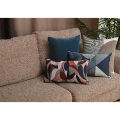 GoodHome Housse de coussin chenille Isti bleu marine l.45 x H.45cm* Housse De Coussin|Housse De Coussin