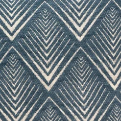 Outlet Atmosphera Créateur D'Intérieur Housse de coussin chenille Géométrique bleu 40x40 cm