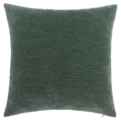 GoodHome Housse de coussin chenille Isti vert emeraude l.45 x H.45cm* Housse De Coussin|Housse De Coussin