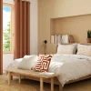 GoodHome Housse de coussin chenille Isti beige l.45 x H.45cm* Housse De Coussin|Housse De Coussin