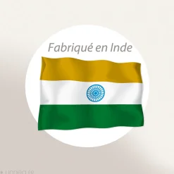 Best Linnea Housse de coussin coton fil teint 45x45 cm HONO DÉCO vert kaki
