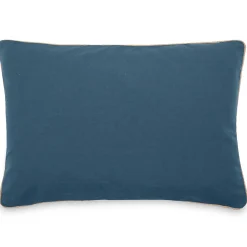 Sale Linnea Housse de coussin coton fil teint 40x60 cm HONO DÉCO bleu marine
