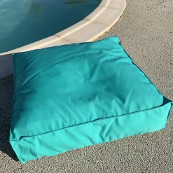 Home Maison Housse de coussin de sol extérieure (71x71x15 cm - Turquoise)* Coussin De Sol