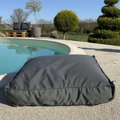 Discount Home Maison Housse de coussin de sol extérieure (71x71x15 cm - Gris anthracite)