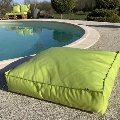 Home Maison Housse de coussin de sol extérieure (71x71x15 cm - Vert clair)* Coussin De Sol