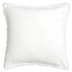 Discount GoodHome Housse de coussin effet fourrure Bolu blanc l.45 x H.45cm