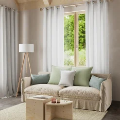 GoodHome Housse de coussin effet velours Valgreta vert clair l.50 x H.30cm* Housse De Coussin|Housse De Coussin