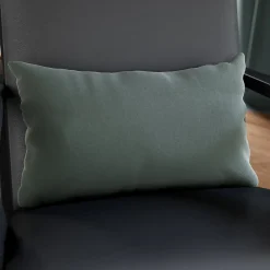 GoodHome Housse de coussin effet velours Valgreta vert clair l.50 x H.30cm* Housse De Coussin|Housse De Coussin