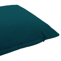 GoodHome Housse de coussin effet velours Valgreta bleu canard l.50 x H.30cm* Housse De Coussin|Housse De Coussin