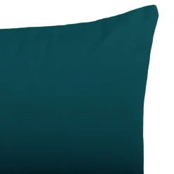 GoodHome Housse de coussin effet velours Valgreta bleu canard l.50 x H.30cm* Housse De Coussin|Housse De Coussin