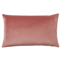 Sale GoodHome Housse de coussin effet velours Valgreta vieux rose l.50 x H.30cm
