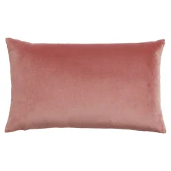 Sale GoodHome Housse de coussin effet velours Valgreta vieux rose l.50 x H.30cm