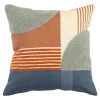 Sale GoodHome Housse de coussin en coton Deoli imprimé géométrique multicouleurs l.45 x H.45cm