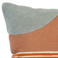 Sale GoodHome Housse de coussin en coton Deoli imprimé géométrique multicouleurs l.45 x H.45cm