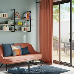 Sale GoodHome Housse de coussin en coton Deoli imprimé géométrique multicouleurs l.45 x H.45cm