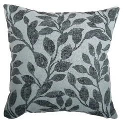 GoodHome Housse de coussin en coton Batam imprimé fleuri vert l.45 x H.45cm* Housse De Coussin|Housse De Coussin