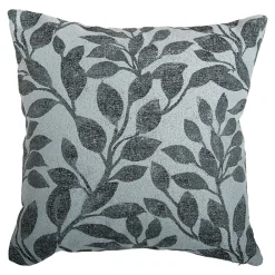GoodHome Housse de coussin en coton Batam imprimé fleuri vert l.45 x H.45cm* Housse De Coussin|Housse De Coussin