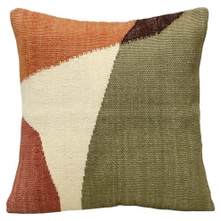 Discount GoodHome Housse de coussin en coton Toplo multicouleurs l.50 x H.50cm