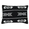GoodHome Housse de coussin en coton Rahat imprimé géométrique noir et blanc l.60 x H.40cm* Housse De Coussin|Housse De Coussin