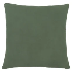 GoodHome Housse de coussin en coton Deesa jacquard vert kaki clair l.45 x H.45cm* Housse De Coussin|Housse De Coussin