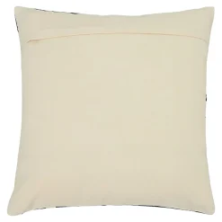 GoodHome Housse de coussin en coton Manado imprimé géométrique bleu et blanc l.45 x H.45cm* Housse De Coussin|Housse De Coussin
