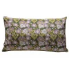 Deko & Co Housse de coussin fleuri liberty vert et violet 30 x 50cm Flora,* Housse De Coussin|Housse De Coussin