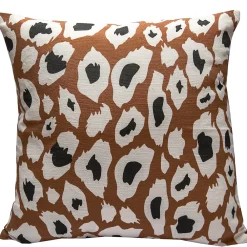 Deko & Co Housse de coussin imprimé léopard marron 45 x 45cm Tinek,* Housse De Coussin|Housse De Coussin