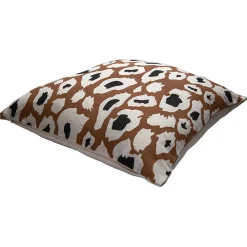 Deko & Co Housse de coussin imprimé léopard marron 45 x 45cm Tinek,* Housse De Coussin|Housse De Coussin