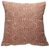 Outlet Deko & Co Housse de coussin imprimé ethnique rouge et blanc L.45 x l.45cm