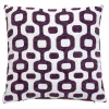 Atmosphera Créateur D'Intérieur Housse de coussin Jeni chenille violet 40x40cm - Atmosphera* Housse De Coussin|Housse De Coussin