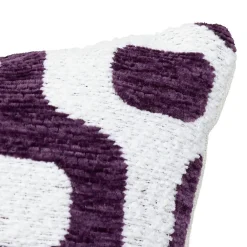 Atmosphera Créateur D'Intérieur Housse de coussin Jeni chenille violet 40x40cm - Atmosphera* Housse De Coussin|Housse De Coussin
