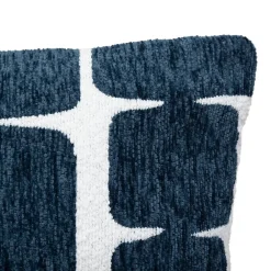 Discount Atmosphera Créateur D'Intérieur Housse de coussin Jeni chenille bleu égéen 50x30cm - Atmosphera
