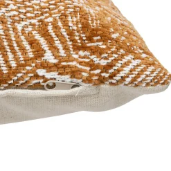 Outlet Atmosphera Créateur D'Intérieur Housse de coussin Jeni chenille marron 40x40cm - Atmosphera