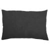 GoodHome Housse de coussin Novan gris anthracite l.60 x H.40cm* Housse De Coussin|Housse De Coussin