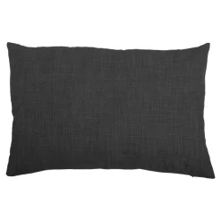 GoodHome Housse de coussin Novan gris anthracite l.60 x H.40cm* Housse De Coussin|Housse De Coussin