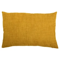 GoodHome Housse de coussin Novan jaune l.60 x H.40cm* Housse De Coussin|Housse De Coussin