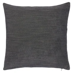 Online GoodHome Housse de coussin Pahea gris foncé l.45 x H.45cm