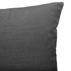 Online GoodHome Housse de coussin Pahea gris foncé l.45 x H.45cm