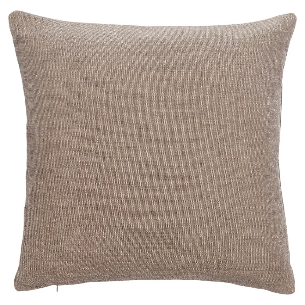 GoodHome Housse de coussin Pahea marron l.45 x H.45cm