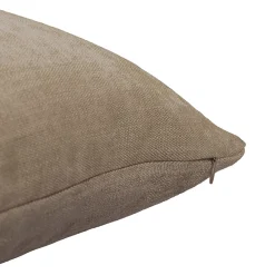 GoodHome Housse de coussin Pahea marron l.45 x H.45cm