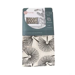 New Deko & Co Housse de coussin pissenlit noir et blanc L.50 x l.30cm