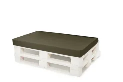 Setgarden Housse de coussin pour palette de dimensions 120x80x10cm housse de coussin protection avec fermeture éclair taie d'oreiller vert* Coussin Palette