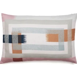 Sale Linnea Housse de coussin pur coton 40x60 cm cm collection ATHOS rose