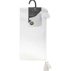 Atmosphera Créateur D'Intérieur Housse de coussin Slub - coton - blanc - 40x40 cm - Atmosphera* Housse De Coussin|Housse De Coussin