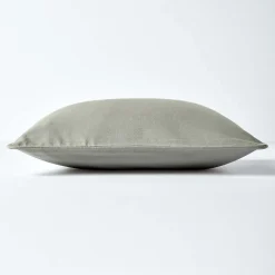 Hot Homescapes Housse de coussin uni gris, 30 x 30 cm -